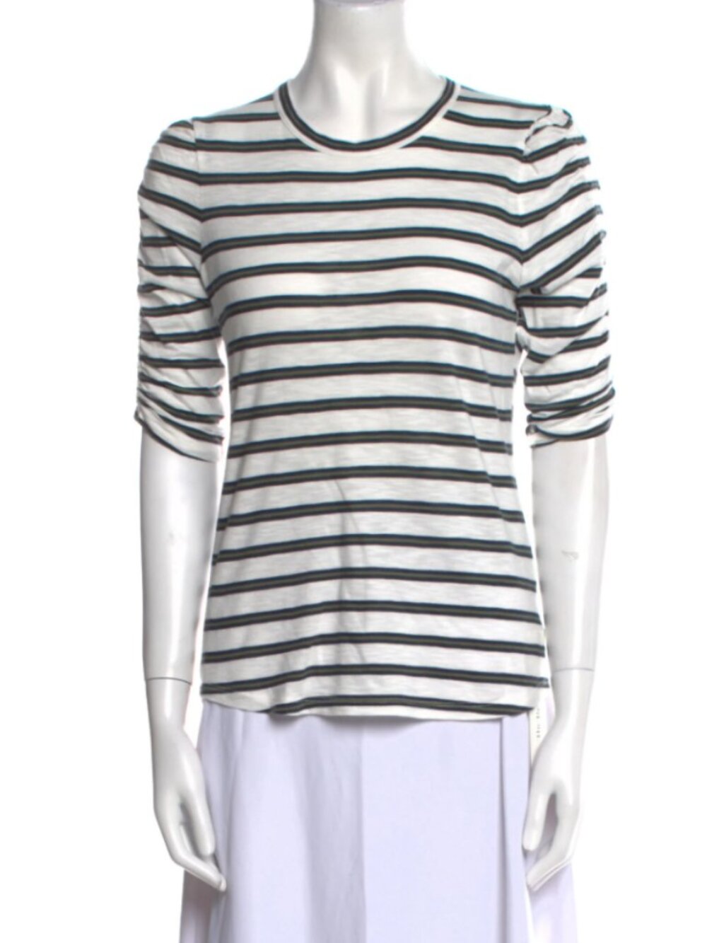 Veronica Beard Puff Sleeve Striped Breton T Shirt Size XS
